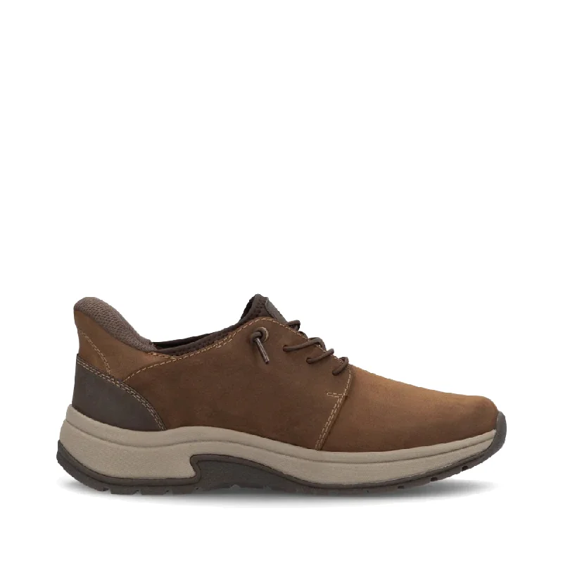 Rieker Men's Bruce 50 Elastic Lace Shoe in Brown