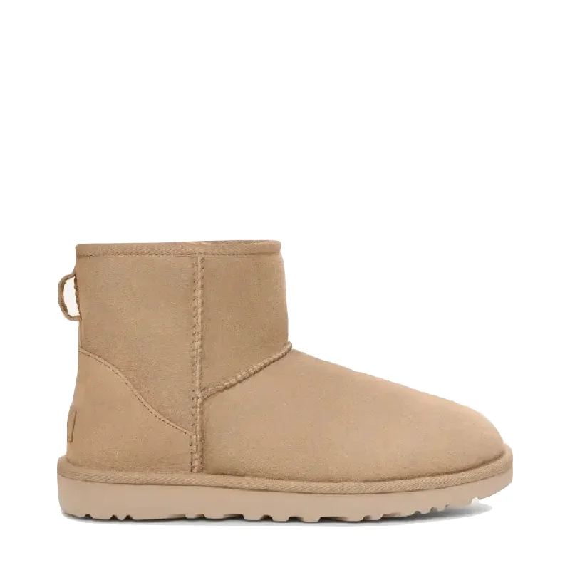 UGG Women's Classic Mini II Sheepskin Boot in Sand